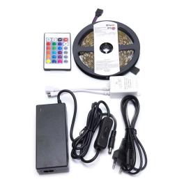 Cветодиодная LED лента LS606, 60SMD(5050)/м 14,4Вт/м 5м IP20 12V RGB Feron