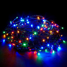 Гирлянда 30 м RGB на зеленом проводе 300 LED IP20 Uniel