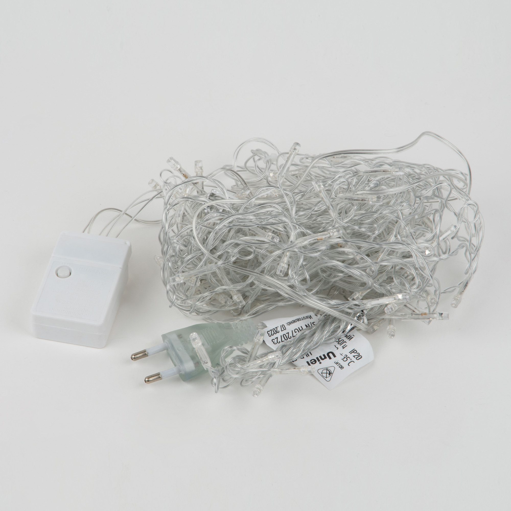 ULD-C3020-160-DTA MULTI IP20 Занавес светодиодный. 3х2м. 160 светодиодов. Разноцветный свет. Провод прозрачный. TM Uniel