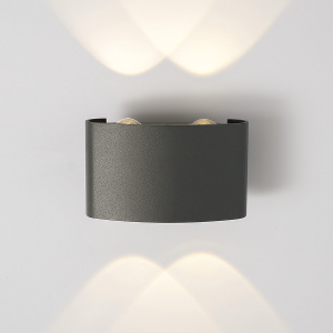  Светильник настенный декоративный 1555 TECHNO LED TWINKY DOUBLE серый Elektrostandard