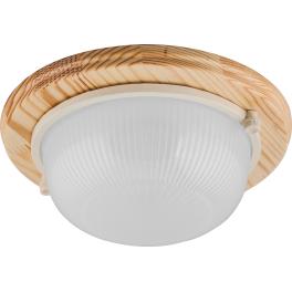 Светильник светодиодный НБО 03-60-011 220V 60Вт Е27 IP54 дерево, клен, круг Feron