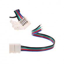 Коннектор DDH-RGB-SC (15см провод) для соединения с блоком питания или диммером VKL