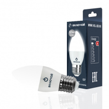Лампа светодиодная  8,5W E27 C37 СВЕЧА 4000К 680Лм (LED OPTI С37-8,5W-E27-W) VKL electric