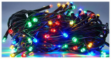 Гирлянда 100 м RGB на зеленом проводе 1000LED IP20 Uniel