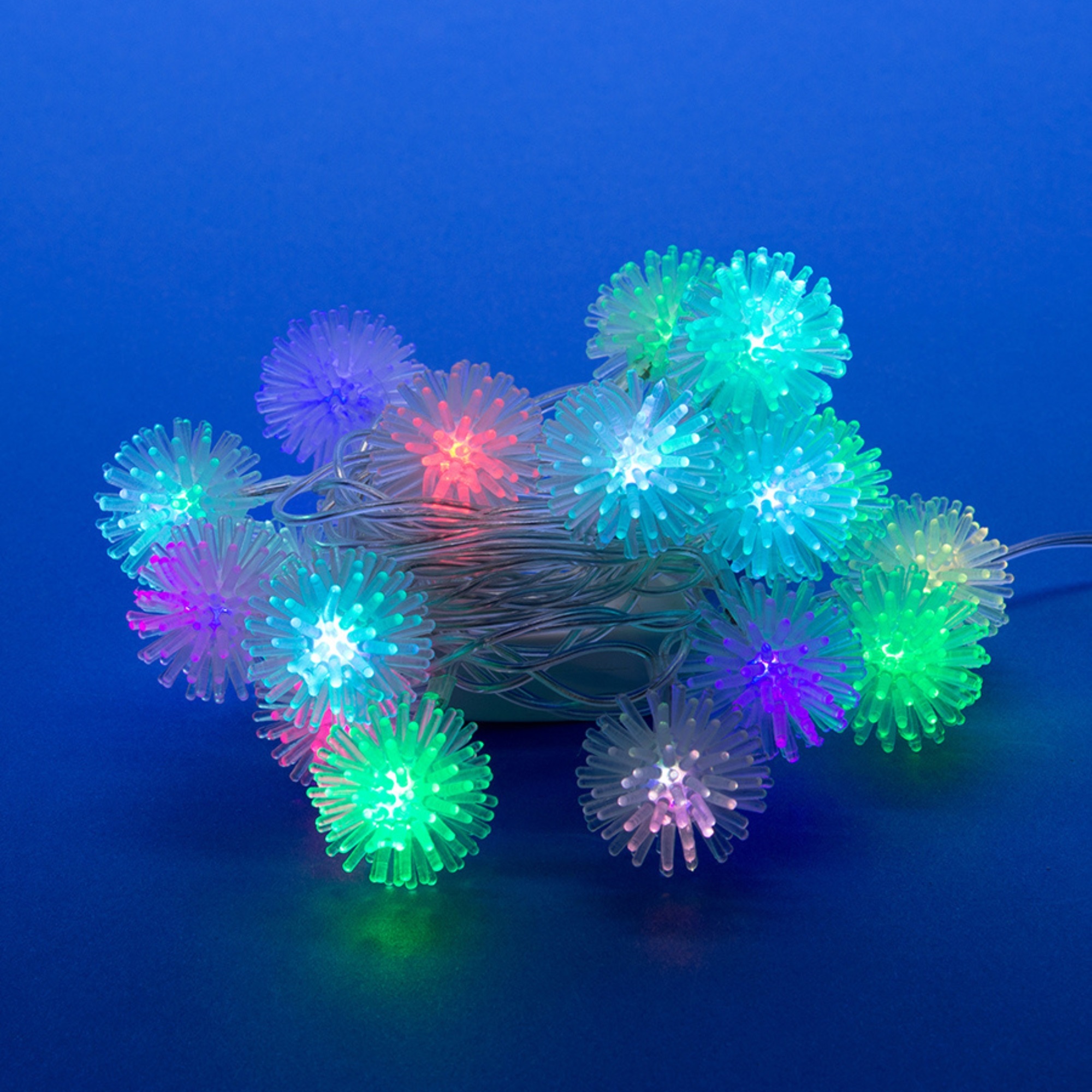 ULD-S0280-020-DTA RGB IP20 BALLS Гирлянда светодиодная Шарики с контроллером. 20 светодиодов. 2.8 м. RGB. IP20. провод прозрачный.