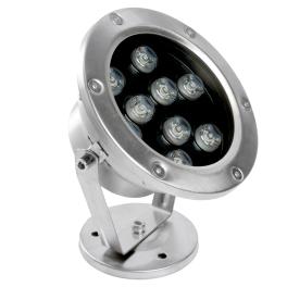 Светодиодный прожектор подводный LL-824, 9W, AC24V, низковольтный, RGB, металлик, 143*75*170mm Feron