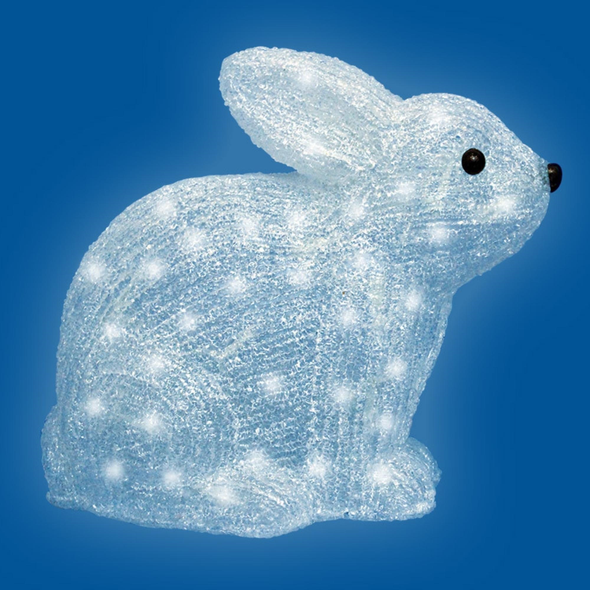 ULD-M2724-032-STA WHITE IP20 RABBIT Фигура светодиодная Кролик. 32 светодиода. 27x14x24 см. цвет свечения-белый. IP20.