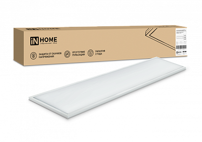 Панель светодиодная LPU-01 40Вт ОПАЛ 230В 6500K 3300Лм 180x1195x30мм IP40 IN HOME