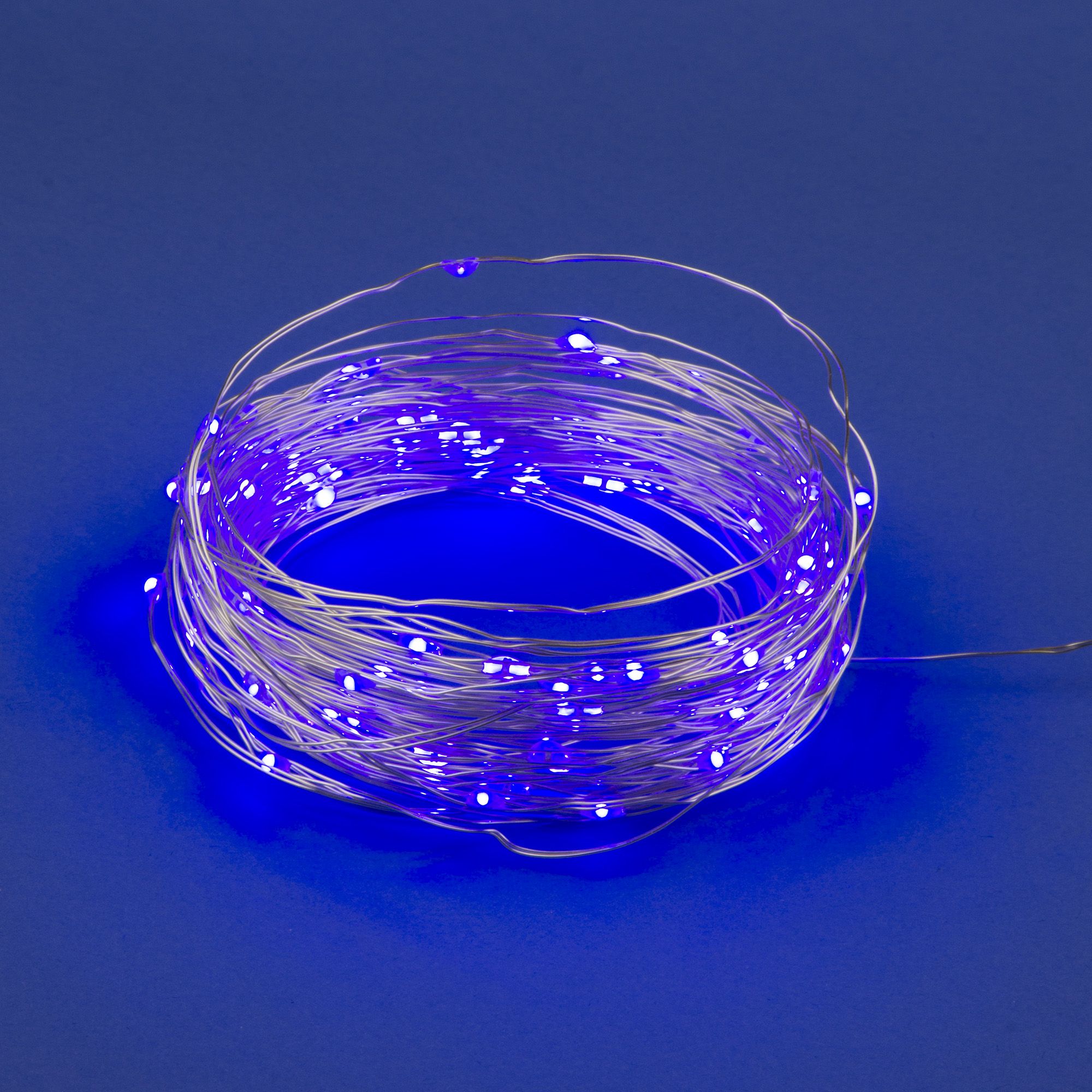 ULD-S1000-100-SCB-3AA PURPLE IP20 DEW Гирлянда светодиодная на батарейках 3AA не в-к. Роса. 10м. 100 светодиодов. Фиолетовый свет. Провод медный. TM Uniel