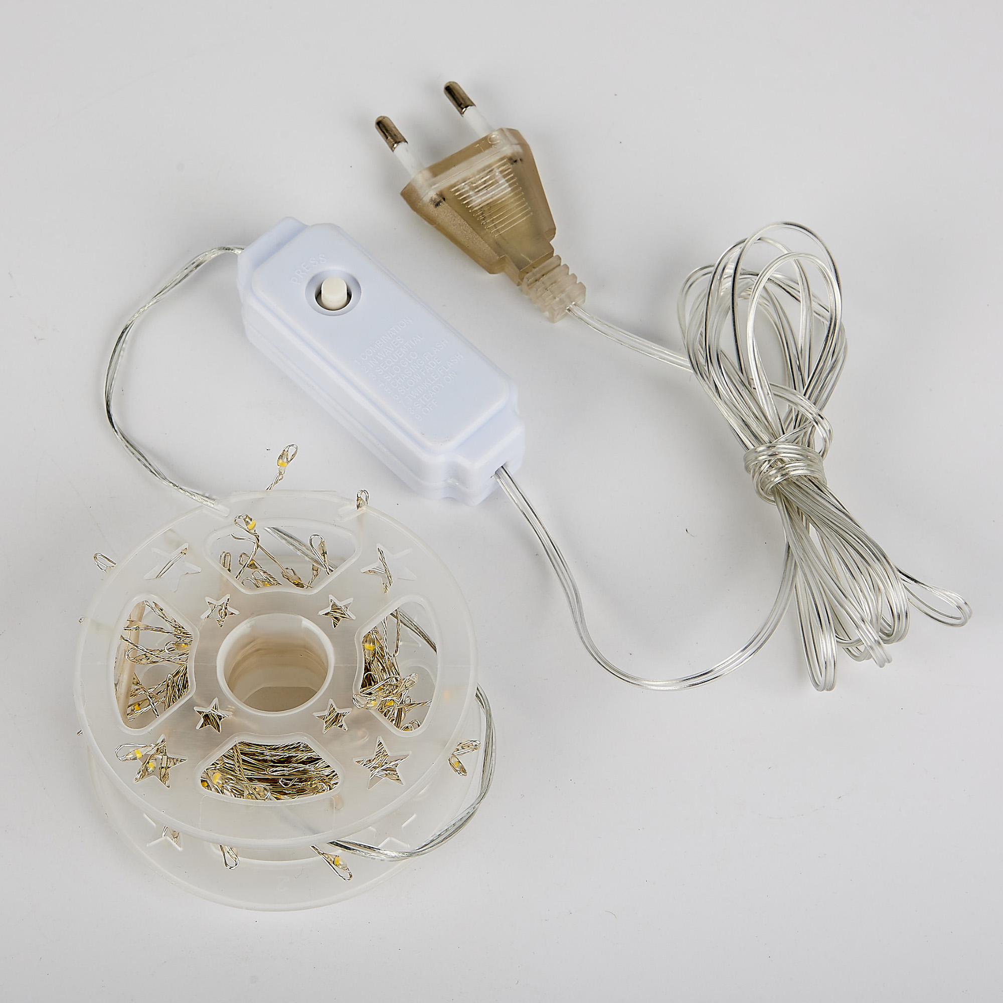 ULD-S0500-125-DTA WHITE IP20 DEWDROP Гирлянда светодиодная Роса. 5м. 125 светодиодов. Белый свет. Провод прозрачный. ТМ Uniel
