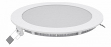 Светильник светодиодный 18W ДВО 2700К 1200Лм IP20 225х22х13 slim круг белый Gauss