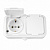Розетка 2-ая ОП с з/к IP44 РА16-227Б-би Рондо Schneider Electric