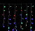 Бахрома светодиодная на белом прозрачном проводе RGB 200LED 5м 1689 Китай