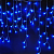 Бахрома светодиодная на белом прозрачном проводе 200LED синяя 5м 1690 Китай