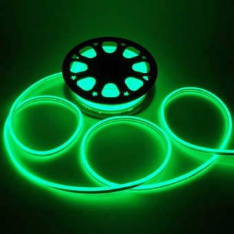 Светодиодная гибкая герметичная лента 8W/m NEON 120LED IP67 Бобина 50м Зеленый свет Uniel 