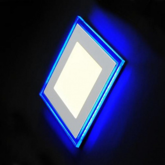 Даунлайт светодиодный 16W 3/6К 720Лм IP20 150-250W LE LED 2BCLS встраиваемый (квадрат, голубое свеч) 