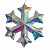 ULD-R512 3АА SNOWFLAKE Светильник декоративный Снежинка. на батарейках 3AA не в-к. 100 светодиодов. Белый свет. Цвет корпуса радужный. TM Uniel