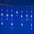 ULD-E5505-196-DTK WHITE-BLUE IP20 STARS-1 Занавес светодиодный фигурный Звёздочки-1. 5.5х 0.5м. 56 подвесов. 196 светодиодов. Белый и синий свет. Провод прозрачный. TM Uniel.