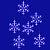 ULD-E1503-072-DTA BLUE IP20 SNOWFLAKES-3 Занавес фигурный светодиодный. 1.5х0.3м. 72 светодиода. Синий свет. Провод прозрачный. TM Uniel