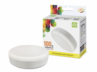 Лампа светодиодная 10W GX53 3000К 900Лм LED-standart ASD 