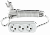 Удлинитель У-3-5 3-х местн 5м. АБС пластик 8035 IN HOME