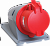 Розетка стационарная 3Р+РЕ 16А 380В IP44 114 IEK