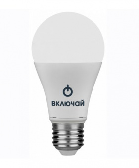 Лампа светодиодная 11W E27 A60 ГРУША 4000К 880Лм (LED PREMIUM А60-11W-E27-W) Включай 