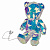ULD-R504 USB-RGB BEAR Светильник декоративный Мишка. с USB проводом. 80 светодиодов. RGB свет. Цвет корпуса радужный. TM Uniel