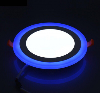 Даунлайт светодиодный 24W 3/6К 1080Лм IP20 150-250W LE LED 2BCLR встраиваемый (круг, голубое свеч) 
