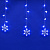 ULD-E2706-100-DTA WHITE IP20 SNOWFALL Занавес светодиодный фигурный с контроллером Снегопад. 10 нитей. 100 светодиодов. Размер 2.7х0.6м. Цвет свечения белый. IP20. Провод прозрачный. Упаковка картон.