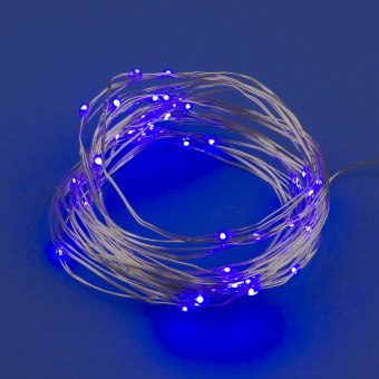 ULD-S0200-020-SСB-2AA PURPLE IP20 DEW Гирлянда светодиодная Роса на батарейках 2AA не в-к. 2м. 20 светодиодов. Фиолетовый свет. Провод медный. TM Uniel