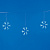 ULD-E1503-036-DTA BLUE IP20 SNOWFLAKES-1 Занавес светодиодный фигурный Снежинки-1. 1.5х0.3м. 6 подвесов. 36 светодиодов. Синий свет. Провод прозрачный. TM Uniel.