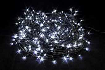 Гирлянда 100 м белый свет на зеленом проводе 1000LED IP20 Uniel 