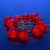 ULD-S0400-010-STB-2AA RED IP20 STRAWBERRY Гирлянда светодиодная на батарейках 2AA не в-к. Клубника. 4м. 10 светодиодов. Красный свет. Провод прозрачный. TM Uniel.