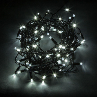 Гирлянда светодиодная "Метраж" 60м 600LED IP44 холодный белый Feron 