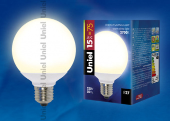 Лампа энергосберегающая 15W E27 G80 2700К 