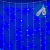 ULD-C3020-240-TTK BLUE IP44 Занавес светодиодный с эффектом мерцания. 3х2м. Соединяемый. 240 светодиодов. Синий свет. Провод прозрачный. TM Uniel