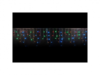 Бахрома 3x0,9 м мерцающая прозрачный провод, мульти Rich LED 