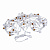 UDL-K110 40-E27-10M IP65 WHITE BELT-LIGHT Гирлянда Белт-лайт. 10м + 1.5м сетевой шнур. 40 патронов E27. шаг 25см. Белая. TM Uniel