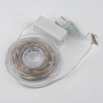 ULD-S1000-100-DTA MULTI IP20 DEW BAND Гирлянда светодиодная Полоса. 10м. 100 светодиодов. Разноцветный свет. Провод прозрачный. ТМ Uniel