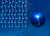 Занавес 2х2 м синий с контроллером 240LED провод прозрачный IP20 Uniel