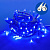 ULD-S1000-120-TWK BLUE IP67 Гирлянда светодиодная с эффектом мерцания. 10м. Соединяемая. 120 светодиодов. Синий свет. Провод белый. TM Uniel.