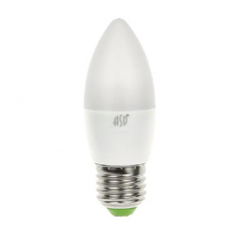 Лампа светодиодная  5W E27 C37 СВЕЧА 3000К 400Лм 160-260V LED-свеча-standart  ASD 