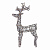 ULD-M6098-160-SBA WARM WHITE IP44 DEER-3 Фигура светодиодная каркасная Олень-3. 60х98см. 160 светодиодов. Теплый белый свет. Провод коричневый. TM Uniel