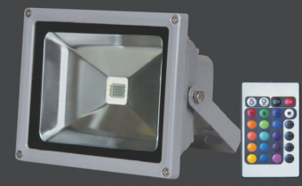 Светильник светодиодный 20W ДО PFL-20W/RGB-RC/GR Jazzway  