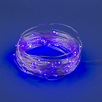 ULD-S1000-100-SCB-3AA PURPLE IP20 DEW Гирлянда светодиодная на батарейках 3AA не в-к. Роса. 10м. 100 светодиодов. Фиолетовый свет. Провод медный. TM Uniel