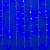 ULD-C1510-160-DTA BLUE IP20 Занавес светодиодный с контроллером. 1.5х1м. 160 светодиодов. Синий свет. Провод прозрачный. TM Uniel.