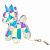 ULD-R503 USB-RGB UNICORN Светильник декоративный Единорог. с USB проводом. 60 светодиодов. RGB свет. Цвет корпуса радужный. TM Uniel
