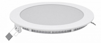 Светильник светодиодный 18W ДВО 2700К 1200Лм IP20 225х22х13 slim круг белый Gauss 