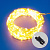 ULD-S5000-500-DTA-RC WARM WHITE IP44 DEW Гирлянда светодиодная Роса. 50м. 500 светодиодов. Теплый белый свет. Пульт ДУ в-к. Провод прозрачный. ТМ Uniel